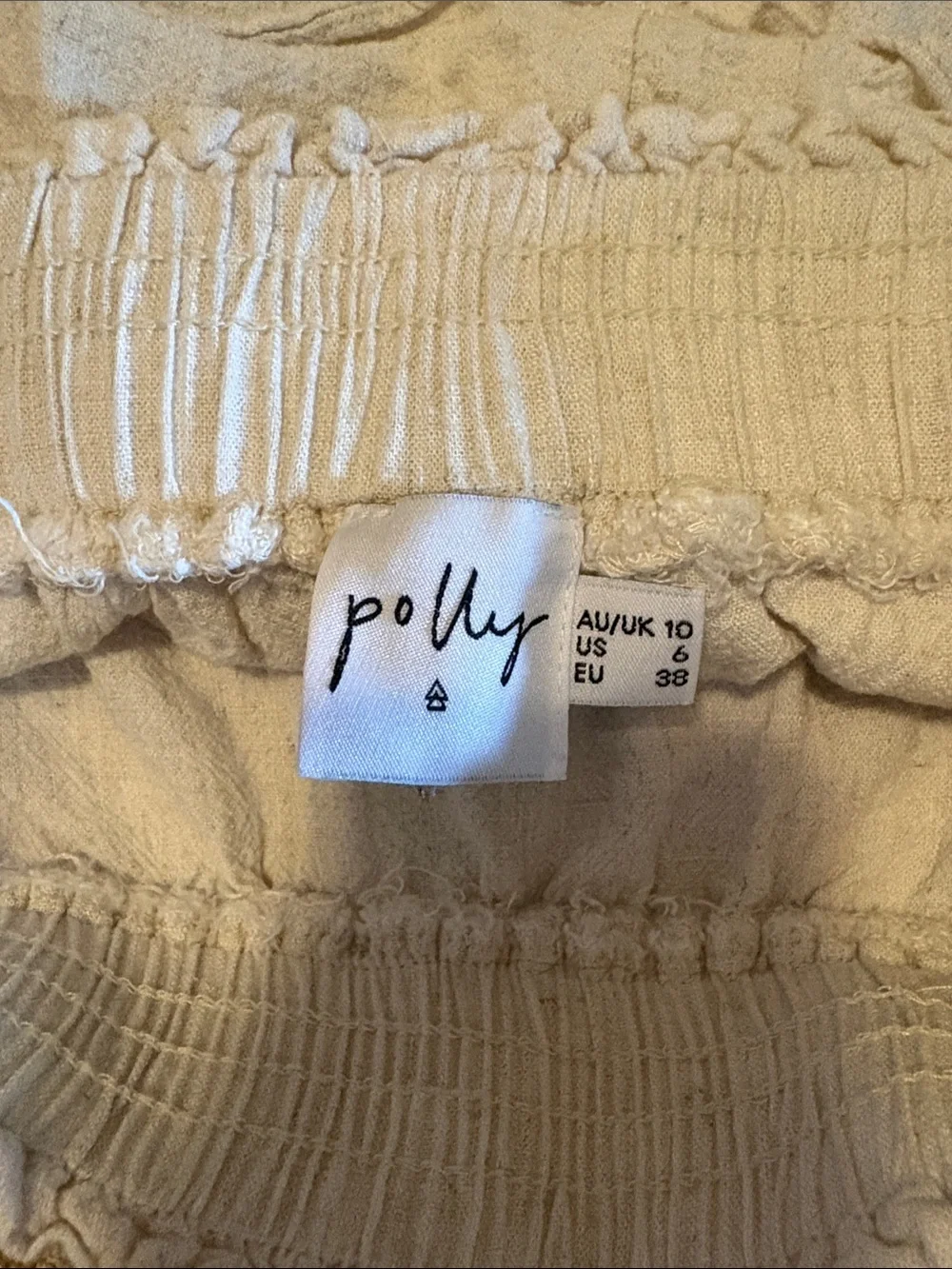Princess Polly Cream Tiered Ruffle Mini Skirt